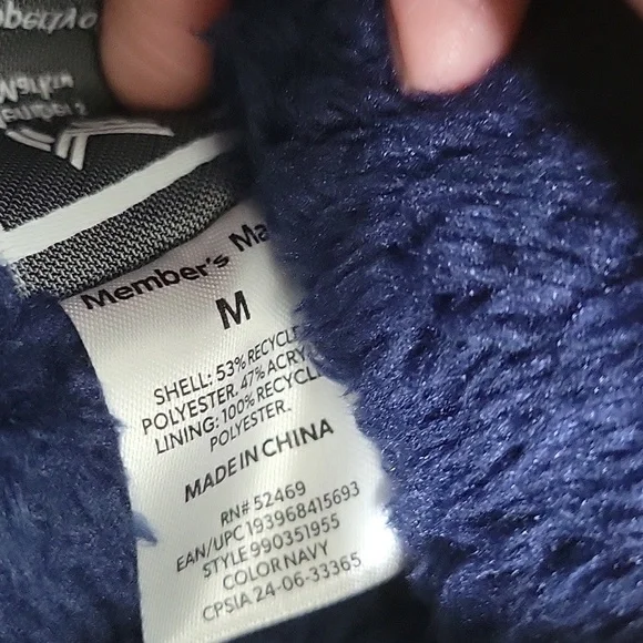 Members Marks Kids Blue and Orange Knit Hat and Glove Set Medium NWT - Picture 3 of 4